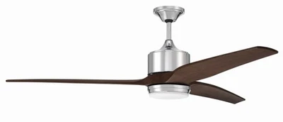 Iluminación artesanal usada MOB60CH3 Mobi - Ventilador de techo de 3 aspas con kit de luz - 16,33 Foto 1 de 4