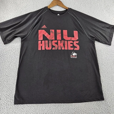 Nothern Illinois University Huskies Shirt Mens Medium Black Athletic Cover