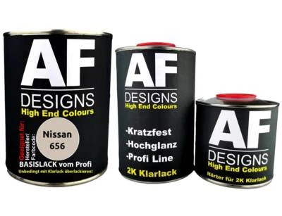 2,5L Autolack für Nissan 656 Light Gold Perl Metallic Klarlack Härter - Bild 1 von 4