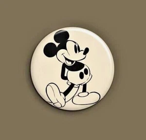 MICKEY MOUSE button badge magnet clip chapa imán pin 38mm 1.5 Inch classic retro - Imagen 1 de 4