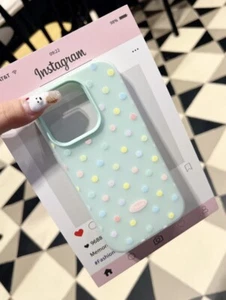 New silicone Wave Dot Jelly Color For iPhone 16 15 14 13 Pro Creative Phone Case - Picture 1 of 7