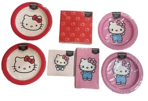 Hello Kitty Sanrio Party Pack Napkins & Dessert Plates (New & Sealed) Kawaii - Picture 1 of 17