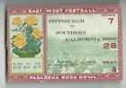 1933 Rose Bowl Billet Football Talon Pittsburgh Pitt Panthers USC Trojans 7 28 4