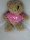 'Love Me ' Teddy Bear with pink Top - Washed / Clean 