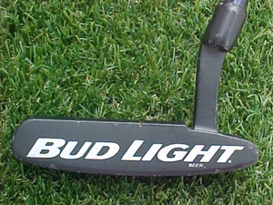Rare " BUD LIGHT " Beer Novelty Collectible Putter 35" RH Golf Club All Original - Picture 1 of 8
