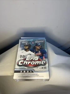 Topps Chrome 2021 Baseball Hanger Box - 5 Packs - NEW SEALED - FREE SHIP - Picture 1 of 6
