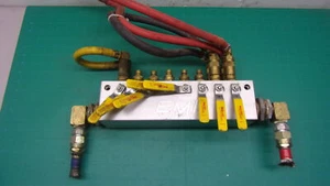 EMI CORP VALVE BLOCK, HYDRAULIC ALUMINUM PLASTICS EQUIPMENT - Picture 1 of 8