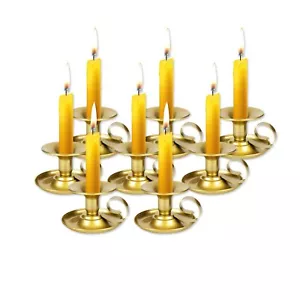 Candle Holders – 8pcs Gold Retro Iron Taper Candlestick Holder Centerpiece - Picture 1 of 7