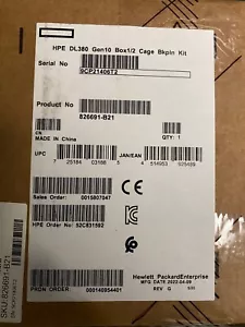 HPE 826691-B21 Box1/2 Cage/Backplane Kit for HPE ProLiant DL380 Gen 10 Server - Picture 1 of 1