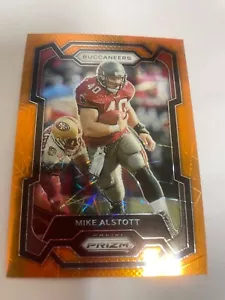 2023 Prizm Orange Laser Mike Alstott - Picture 1 of 1