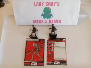 Star Wars Miniatures ALLIANCE AND EMPIRE 2 Ithorian Commanders 10/60 - Foto 1 di 2
