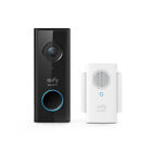 Eufy Video Doorbell 1080p, Schwarz, Wei, Haus, IP65, 1600 x 1200 Pixel, 5 m, 108