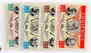 Albania MH Roosevelt - Kastrioti - Churchill 1952 Airmail Cinderellas - Picture 1 of 1
