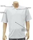 CATHEDRAL Polo Mens V Neck White Squash Badminton Polyester Cotton Top 2026