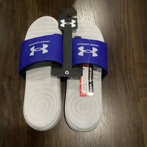 Under Armour Men's Size 14 Blue/ Light Gray Sandals UA M Ansa Fix SL .NEW. - Picture 1 of 8