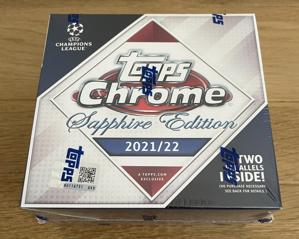 Topps 2021-22 Chrome Champion League Sports Trading Card Box - 72 Cards