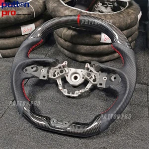 Carbon Fiber Perforated Leather Sport Steering Wheel For Nissan GTR R35 2017+ - Picture 1 of 9