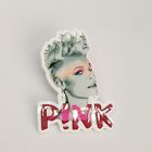 P!nk Pink Acrylic Pin Badge Brooch Pinback Pop Music New