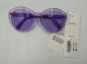 NWT Janie And Jack Round Sunglasses 0-2 Yr Lavender Tinted UV Lenses Casual A42 - Picture 1 of 3