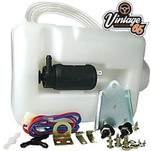 Classic Austin Mini Universal 12 V Scheibenwaschmaschine Flasche Motor Pumpe Düsen Kit - Bild 1 von 1