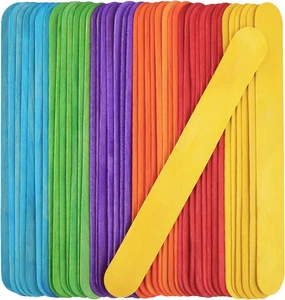 Palos artesanales de madera jumbo de 8 pulgadas 60 piezas paleta de madera color artesanía St - Imagen 1 de 6