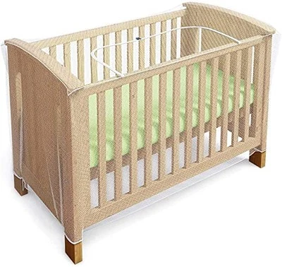 Luigi's Mosquito Net for Cot Bed & Crib - Insect and Cat Net - Zipper for Quick, - Image 1 of 4