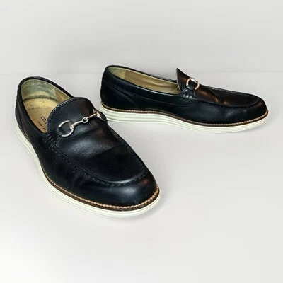 Cole Haan Grand OS Black Venetian Bit Loafers Men's Size 9 Slip On Shoes C23924 - Image 1 of 4