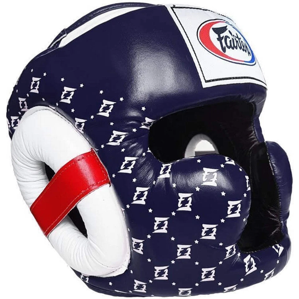 Capa de renda azul Head Guard Fairtex HG10 Super Sparring - Imagem 1 de 1