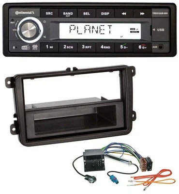 Continental USB 1DIN AUX DAB MP3 Autoradio für Skoda Fabia Octavia Rapid Roomste - Bild 1 von 4