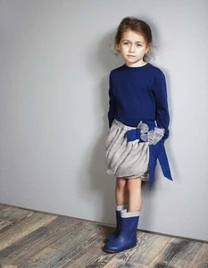 KICO KIDS for Anthropologie BERIBBONED BUBBLE SKIRT Sz 3/4 Limited Ed RARE New - Picture 1 of 17