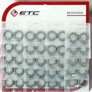 ETC BMX Bottom Bracket Bearing Race Silver 5 / 16" - 10 Pieces - Picture 1 of 1