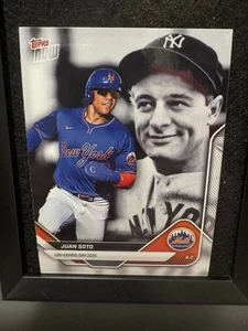 2025 Topps Now Lou Gehrig Day #LGD-JS Juan Soto New York Mets - Imagen 1 de 2