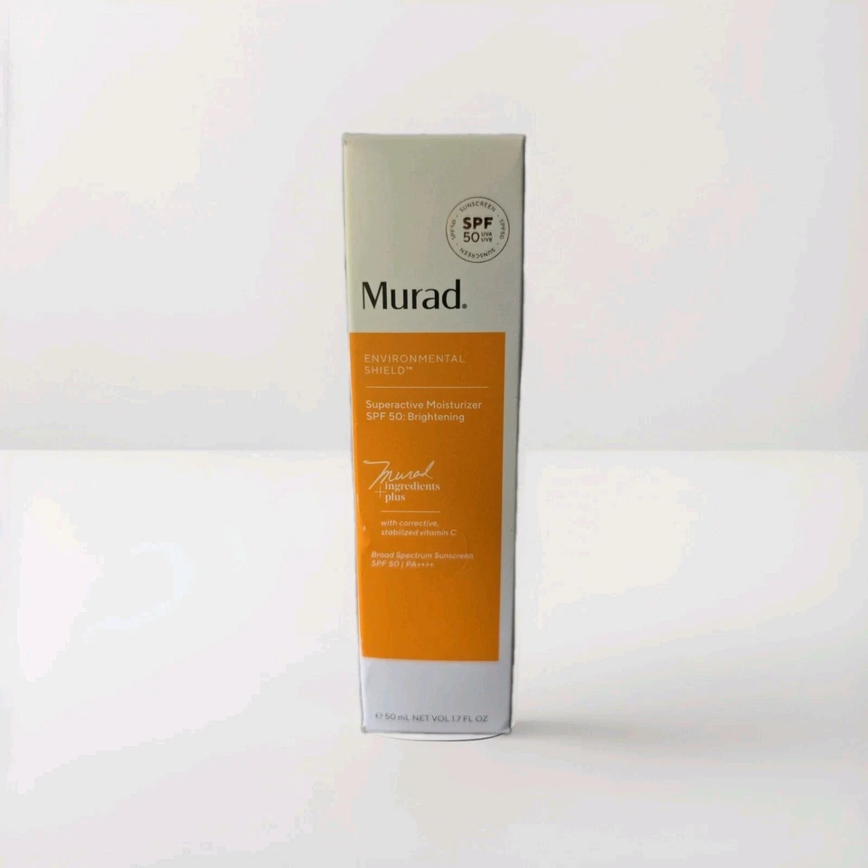 Hidratante clareador Murad FPS 50 com vitamina C novo na caixa validade 12/2026 - Imagem 1 de 4
