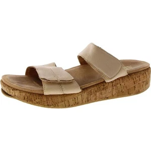 Alegria Womens MENA Ivory Leather Slide Sandals Shoes 38 Medium (B,M) BHFO 3158 - Picture 1 of 2