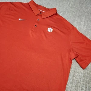 Clemson Tigers Shirt Men XXL Nike Performance Polo Sideline Dri Fit NCAA Footbal - Picture 1 of 9