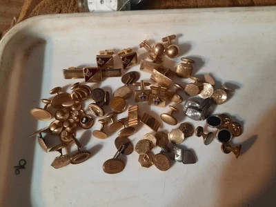 Lote antiguo gemelos victorianos rellenos de oro Foto 1 de 3