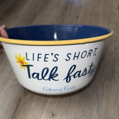 Tigela de esmalte Gilmore para meninas revestida de metal cozinha massa multiuso 11x5” - Imagem 1 de 3