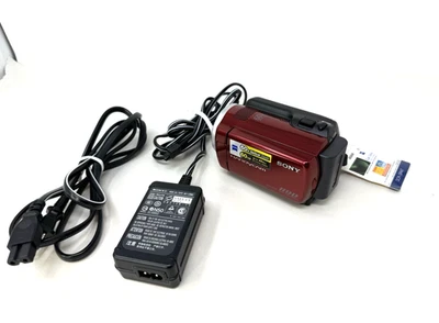 Sony Handycam DCR-SR47 Video Digital Camcorder Red with Tags - No Box *Read - Image 1 of 4
