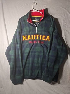 Nautica The Lil Yachty Collection Greeen Plaid Pullover Nautifa Sailing Team XXL - Picture 1 of 7