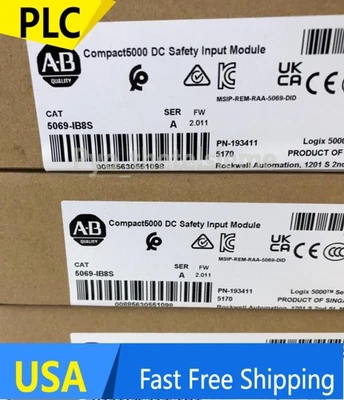 Allen Bradley 5069-IB8S Ser A Compact5000 DC Safety Input Module New - Image 1 of 4
