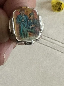 Vintage Monkees Vari-vue Flicker Lenticular Plastic Ring Gumball Novelty - Picture 1 of 5