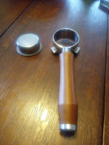 Coosigar 58mm Bottomless Portafilter | Walnut Finish - Picture 1 of 9