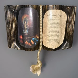 Vintage "A Teacher’s Prayer" Deocupage By Judith Bond 1992 With Stand - Picture 1 of 6