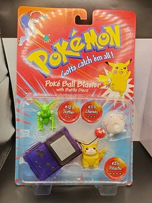 POKEMON Poke Ball Blaster SCYTHER CHANSEY PIKACHU Hasbro 1999 Nuevo Sellado Foto 1 de 3