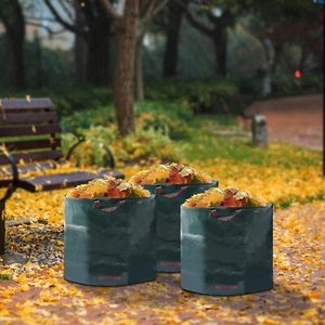 Bolsa de basura reutilizable de 3 piezas de 16 galones bolsa de basura de jardín bolsa de basura exterior 15*18" - Imagen 1 de 13