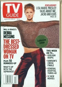 TV GUIDE-2003-DEBRA MESSING COVER+LISA MARIE PRESLEY-THE RUDY GIULLANI STORY+WWE - Picture 1 of 3