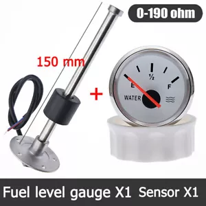 Indicatore serbatoio acqua 52 mm indicatore livello acqua + sensore livello 150 mm 0-190 ohm - Foto 1 di 13