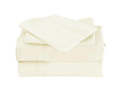 OKAO Home Goods Luxury Bamboo Sheet Set Soft Hypoallergenic Deep Pocket 4 Pc Set - Image 1 of 4