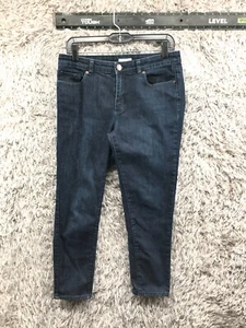 Coldwater Creek Capri Jeans Größe 8 Damen Medium waschblau - Bild 1 von 12