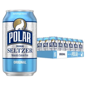 Polar Seltzer Water Original, latas de 12 fl oz, paquete de 18 - Imagen 1 de 5